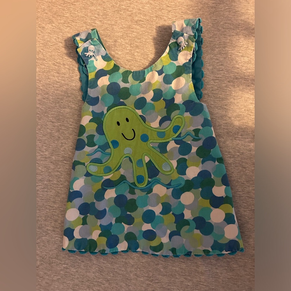 Austin & Ashley girls Octopus Apron back Top 12 M